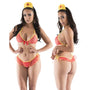 Fire Girl G - String Top and Cap One Size - Royal Sins