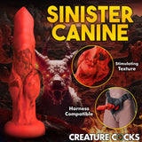 Fire Hound Silicone Dildo - Large - Royal Sins