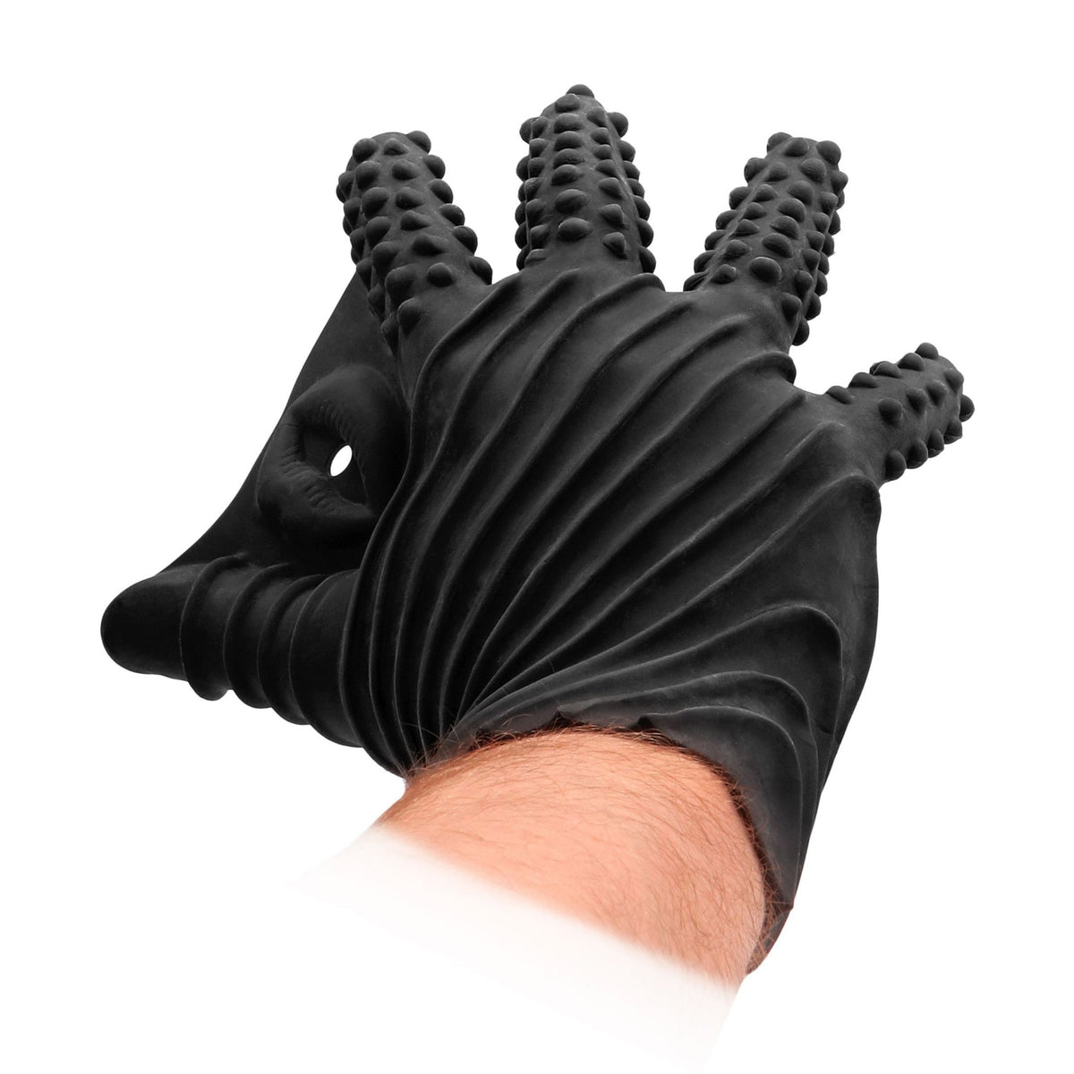 Fist It Textured Masturbation Glove - Royal Sins