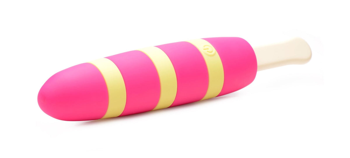 Fizzin 10X Popsicle Silicone Rechargeable Vibrator - Royal Sins