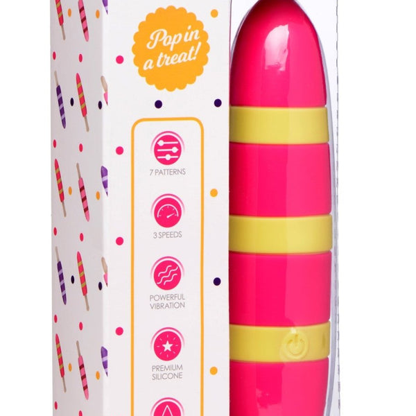 Fizzin 10X Popsicle Silicone Rechargeable Vibrator - Royal Sins