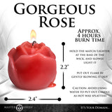 Flaming Rose Drip Candle - Royal Sins