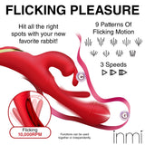 Flicking Silicone Rabbit Vibrator - Royal Sins