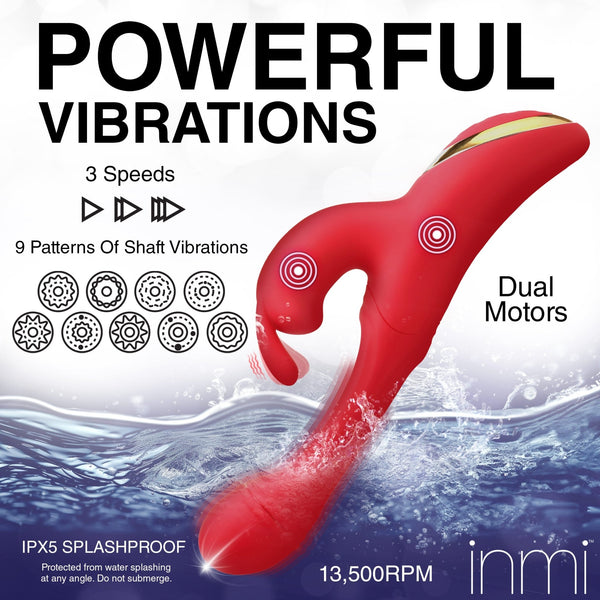 Flicking Silicone Rabbit Vibrator - Royal Sins