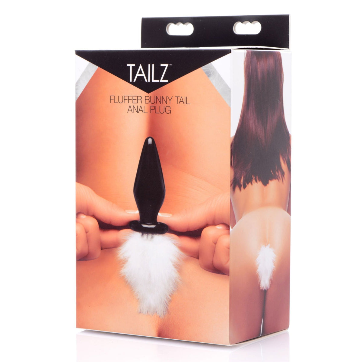 Fluffer Bunny Tail Glass Anal Plug - Royal Sins