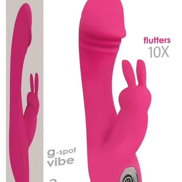 Flutters 10X G - Spot Rabbit Silicone Vibrator - Royal Sins