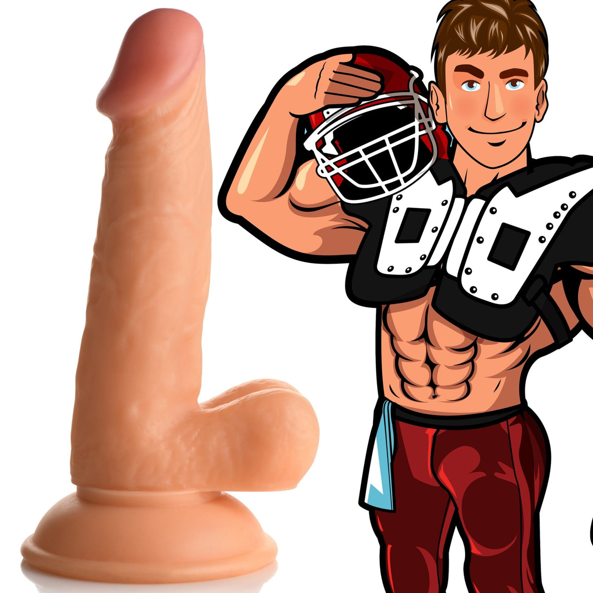 Football Frank 6.75 Inch Dildo - Royal Sins