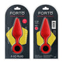 Forto F - 10 Silicone Anal Plug with Pull Ring Large Red - Royal Sins