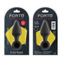 Forto F - 10 Silicone Anal Plug with Pull Ring Medium Black - Royal Sins