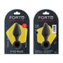 Forto F - 10 Silicone Anal Plug with Pull Ring Small Black - Royal Sins