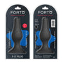 Forto F - 11 Lungo Silicone Anal Plug Large Black - Royal Sins