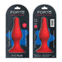 Forto F - 11 Lungo Silicone Anal Plug Large Red - Royal Sins