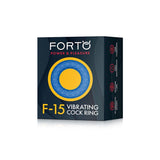 Forto F - 15 Rechargeable Silicone Vibrating Cockring Blue - Royal Sins