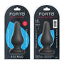 Forto F - 21 Tear Drop Silicone Anal Plug Large Black - Royal Sins