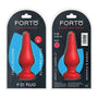 Forto F - 21 Tear Drop Silicone Anal Plug Medium Red - Royal Sins
