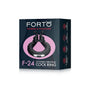 Forto F - 24 Rechargeable Silicone Textured Vibrating Cockring Black - Royal Sins