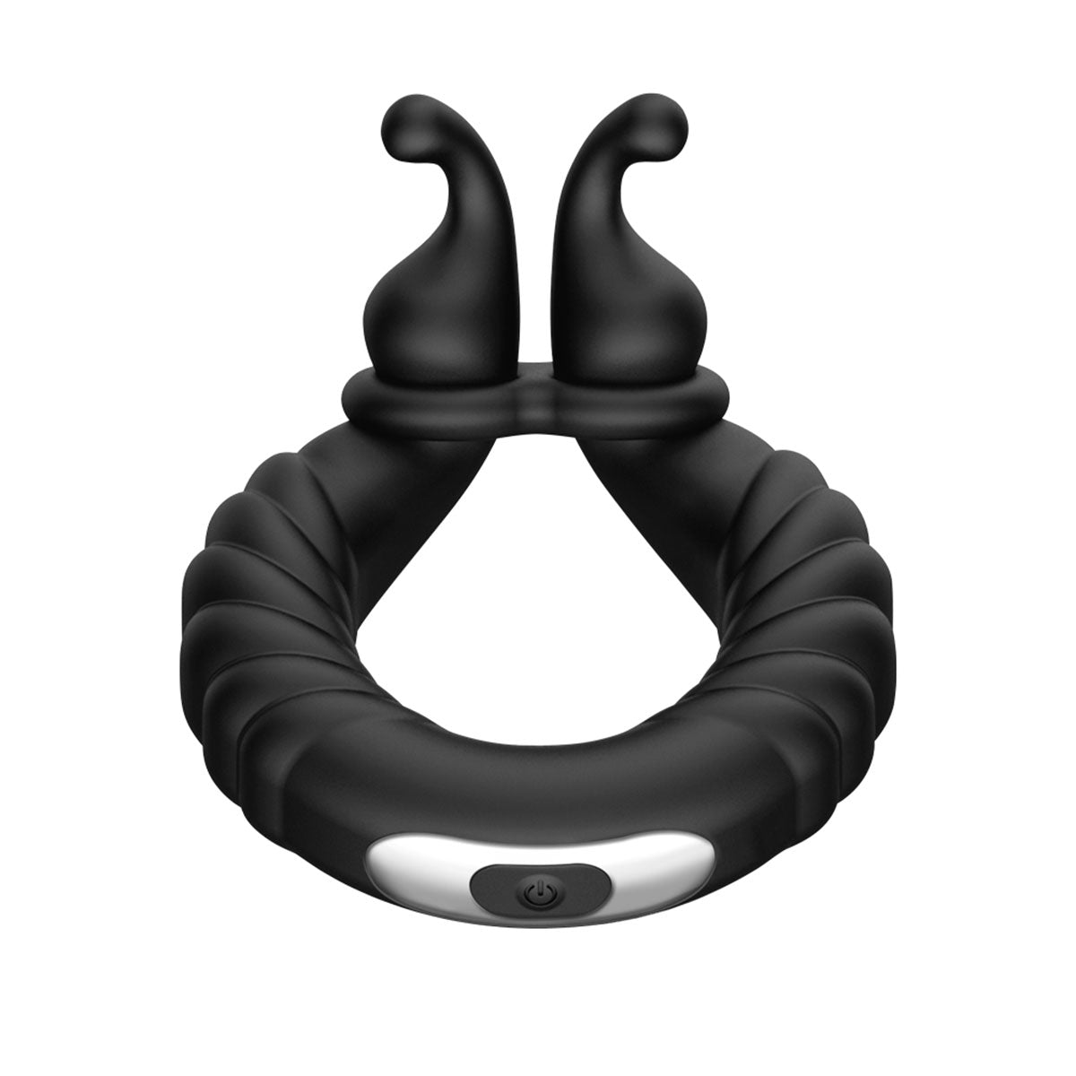 FORTO F - 24 Textured Vibrating C - Ring - Black - Royal Sins