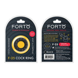 Forto F - 25 Liquid Silicone Cockring 23mm Black - Royal Sins