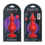 Forto F - 30 Pointer Silicone Anal Plug Large Red - Royal Sins