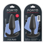 Forto F - 31 Silicone Anal Plug Large Black - Royal Sins