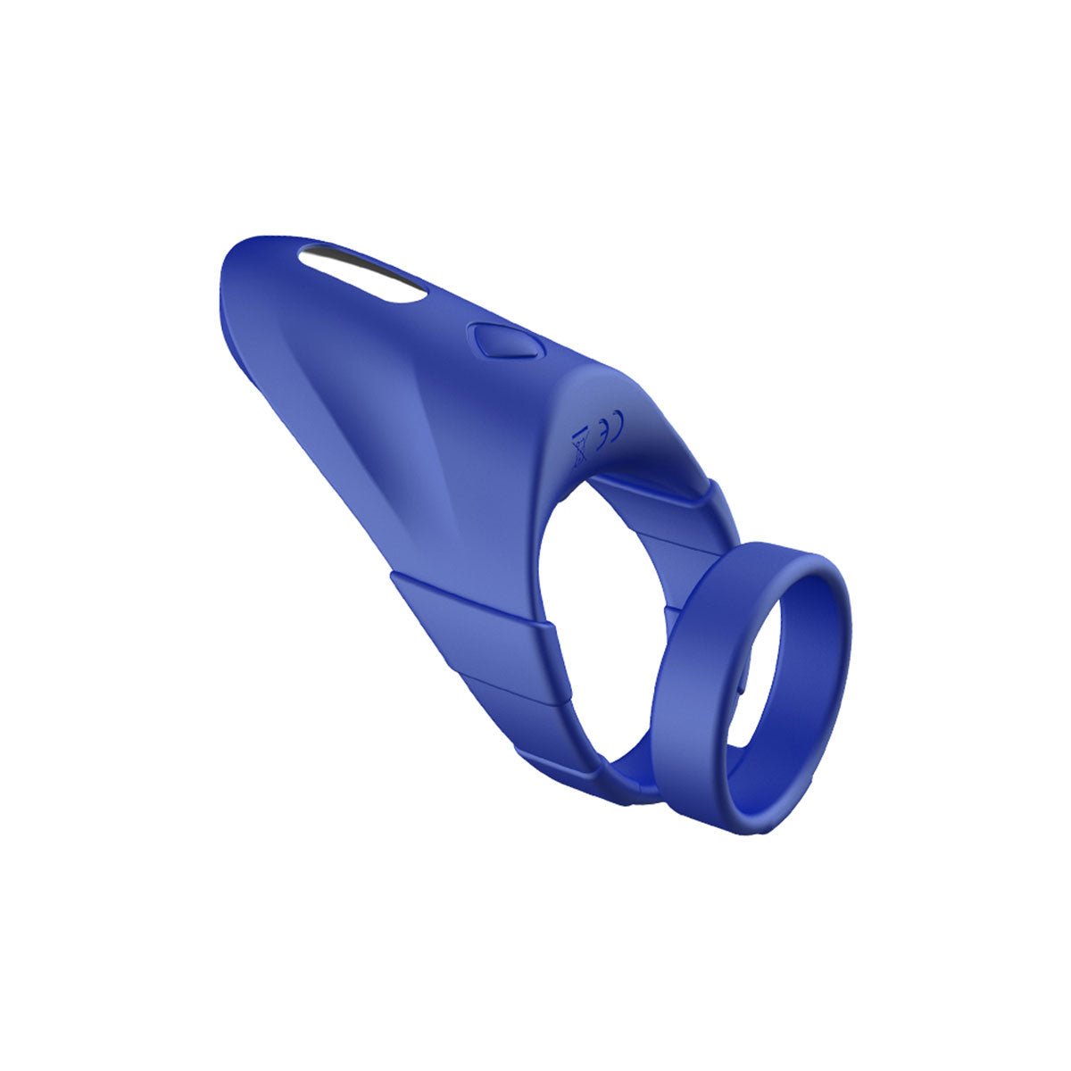 FORTO F - 48 Vibrating Perineum Double C - Ring - Blue - Royal Sins