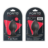 Forto F - 60 Spade Silicone Anal Plug Small Black - Royal Sins
