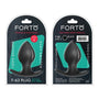 Forto F - 63 Rattler Spade Silicone Anal Plug Small Black - Royal Sins