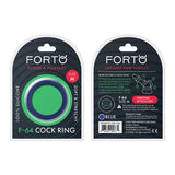 Forto F - 64 Wide Liquid Silicone Cockring Medium Blue - Royal Sins
