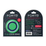 Forto F - 64 Wide Liquid Silicone Cockring Small Blue - Royal Sins
