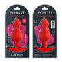 Forto F - 78 Pointee Silicone Anal Plug Large Red - Royal Sins