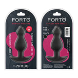 Forto F - 78 Pointee Silicone Anal Plug Medium Black - Royal Sins