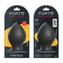 Forto F - 98 Cone Silicone Anal Plug Large Black - Royal Sins