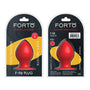 Forto F - 98 Cone Silicone Anal Plug Small Red - Royal Sins