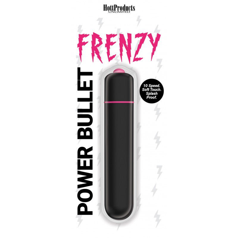 Frenzy - Power Bullet - Black - 10 Speeds - Royal Sins