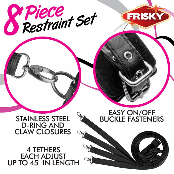 Frisky 8 Piece Restraint Set - Royal Sins