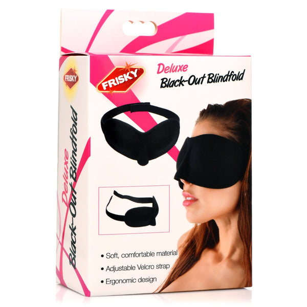 Frisky Deluxe Black Out Blindfold - Royal Sins