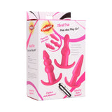 Frisky Thrill Trio Pink Anal Plug Set - Royal Sins
