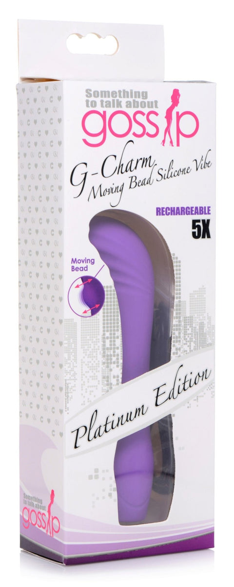 G - Charm Moving Bead Silicone Vibrator - Royal Sins