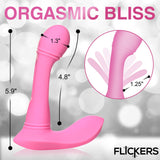 G - Flick G - Spot Flicking Silicone Vibrator with Remote - Royal Sins