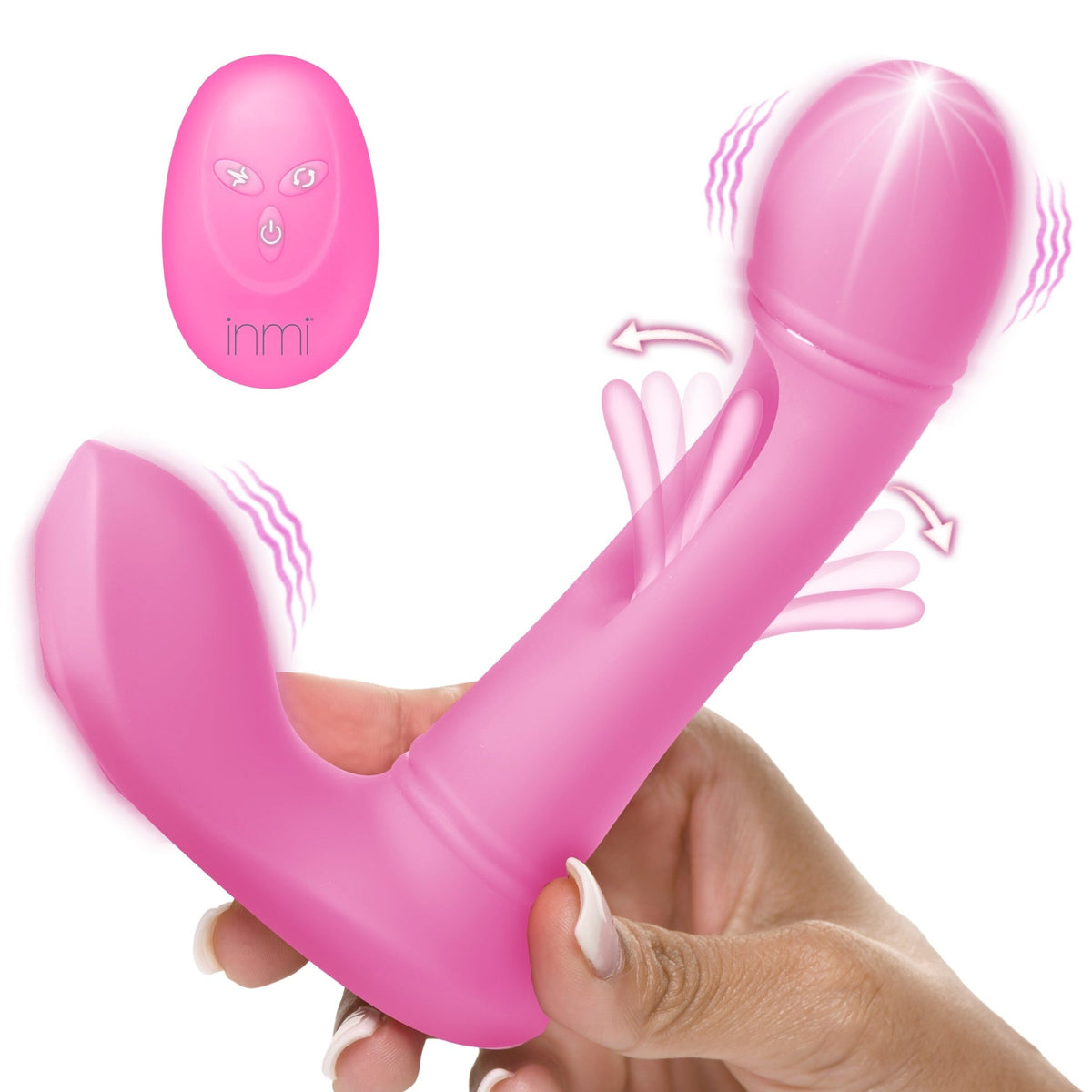 G - Flick G - Spot Flicking Silicone Vibrator with Remote - Royal Sins