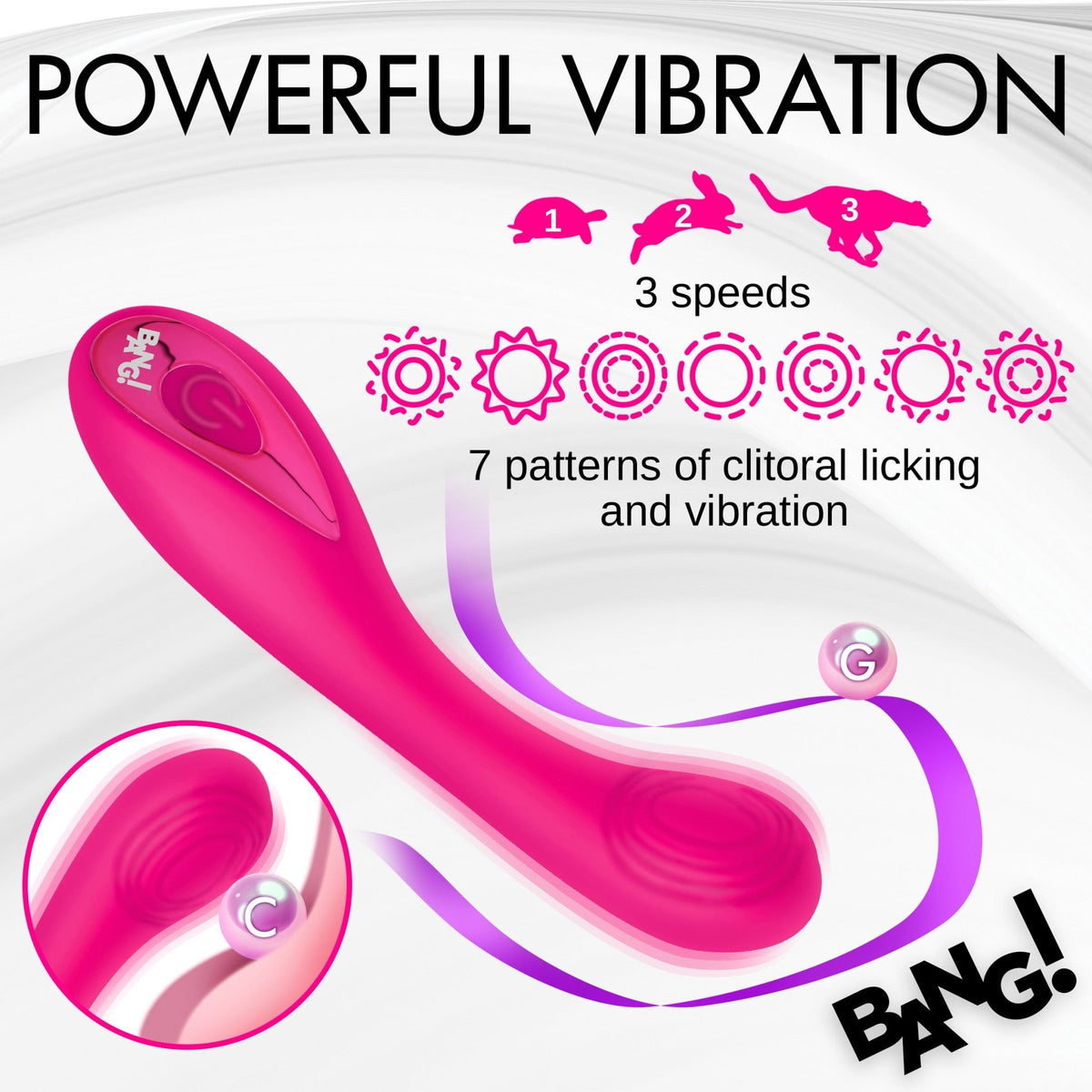 G - Spot Silicone Vibrator - Pink - Royal Sins