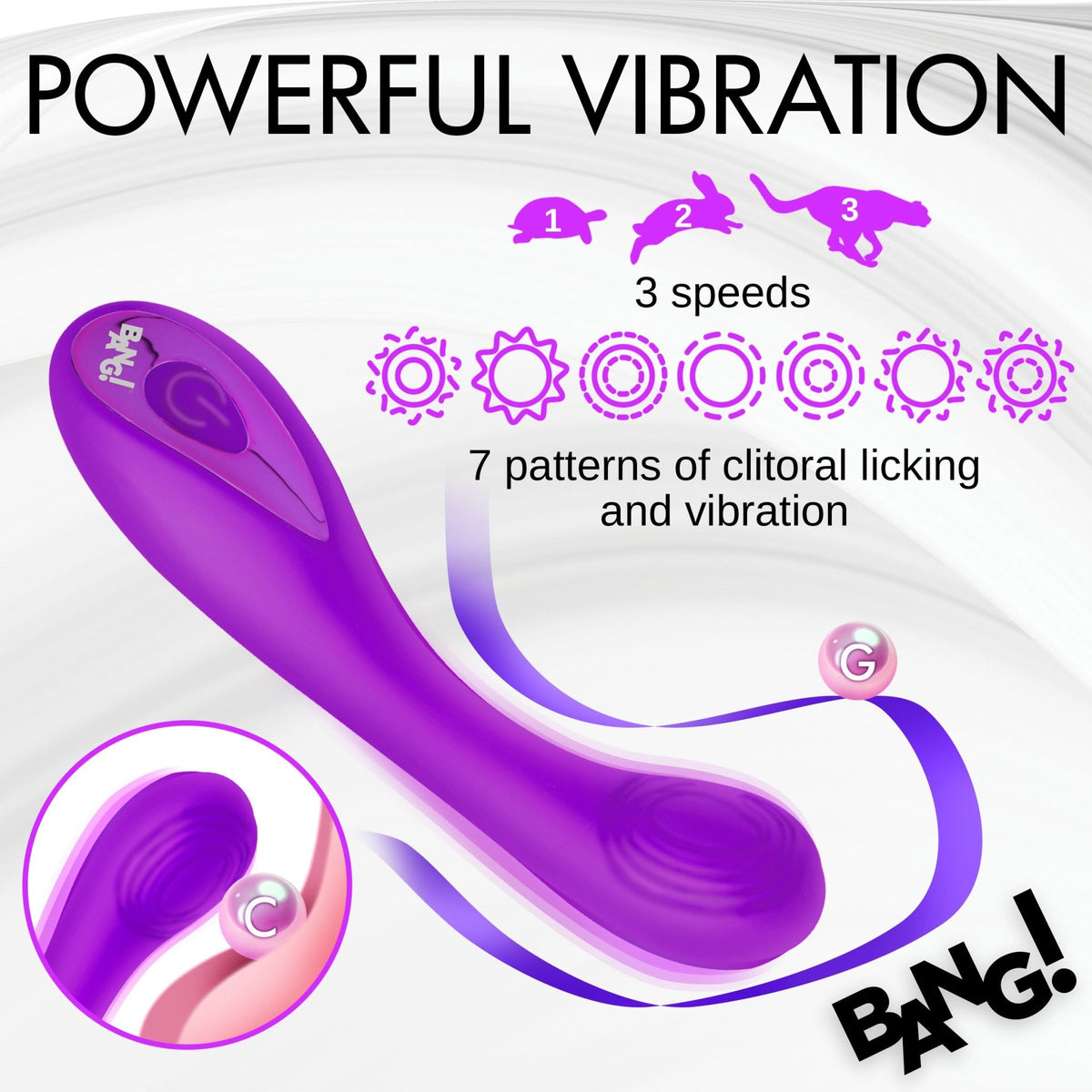 G - Spot Silicone Vibrator - Purple - Royal Sins