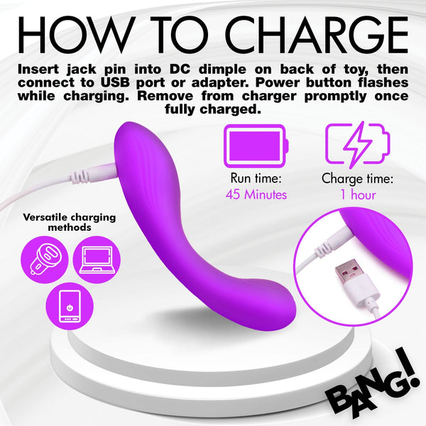 G - Spot Silicone Vibrator - Purple - Royal Sins