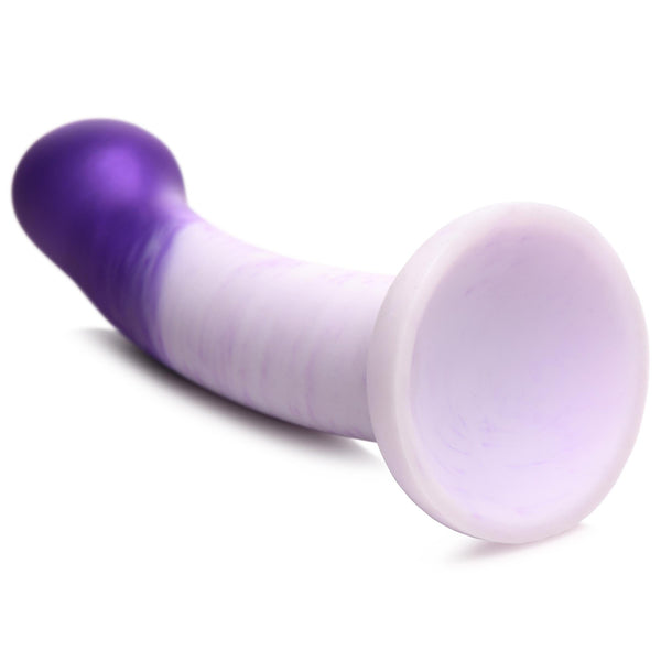 G - Swirl G - Spot Silicone Dildo - Purple - Royal Sins