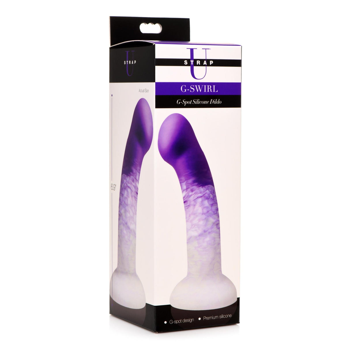 G - Swirl G - Spot Silicone Dildo - Purple - Royal Sins