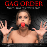 Gag Order Extreme Silicone Ball Gag - Royal Sins