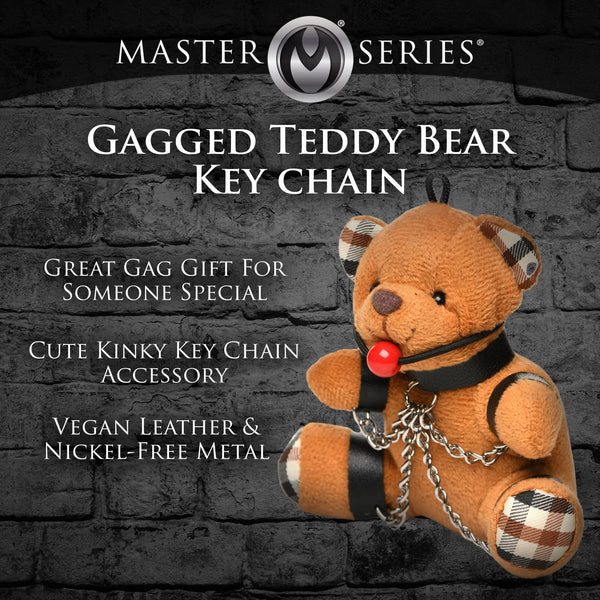 Gagged Teddy Bear Keychain - Royal Sins