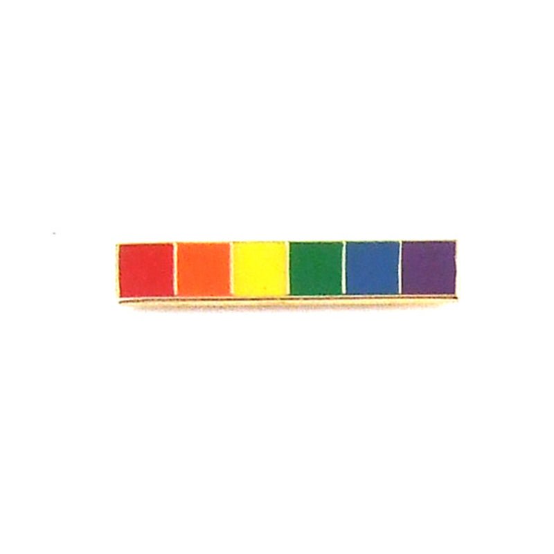Gaysentials Lapel Pin - Rainbow Bar - Royal Sins