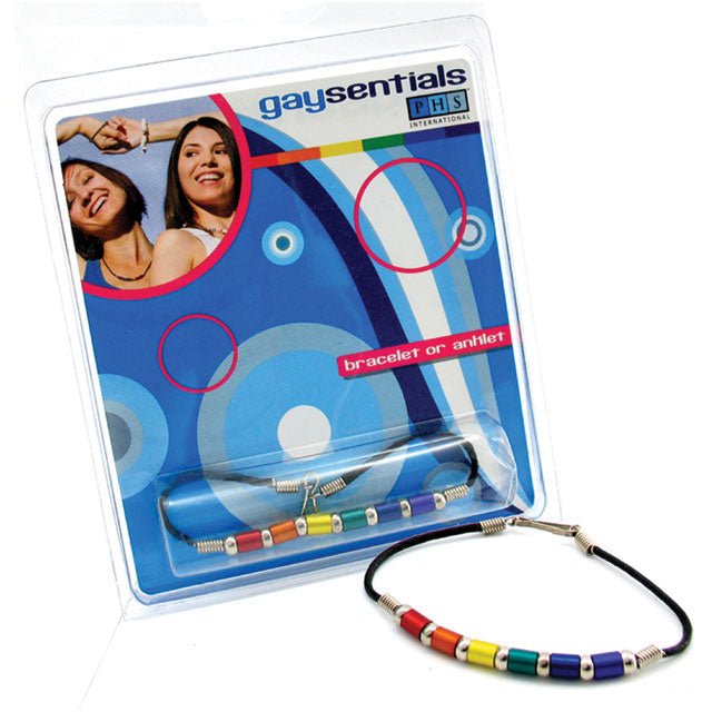 Gaysentials Rainbow Aluminum Tube Bracelet (8 Inches) - Royal Sins