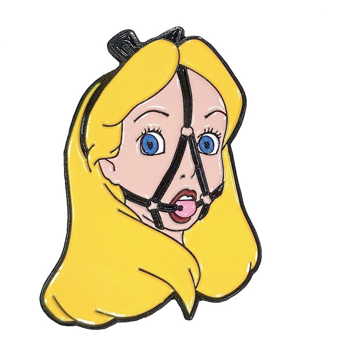 Geeky & Kinky Alice Ballgag Pin - Royal Sins